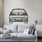 i7 Back View Metal Car Wall Art - MT1329