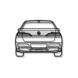 i7 Back View Metal Car Wall Art - MT1329