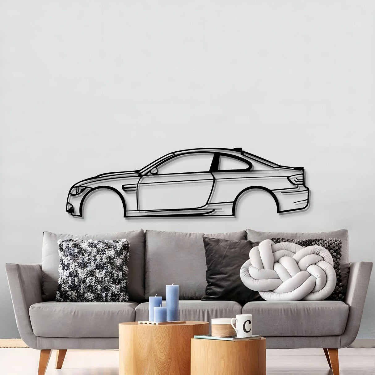 M3 E92 Metal Car Wall Art - MT1008