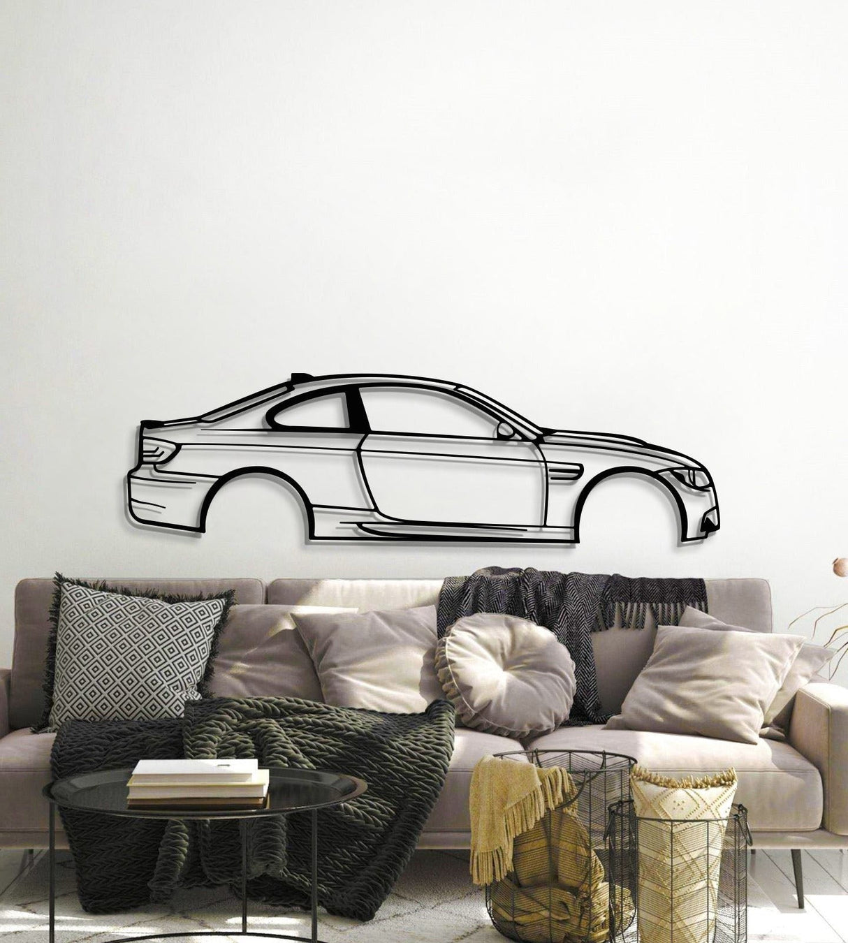 M3 E92 Metal Car Wall Art - MT1008