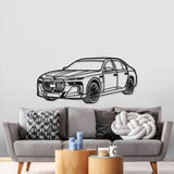 M760 XDrive Limousine Perspective Metal Car Wall Art - MT1244