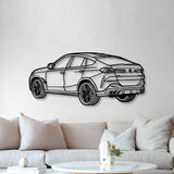 X6 Perspective Metal Car Wall Art - MT1245