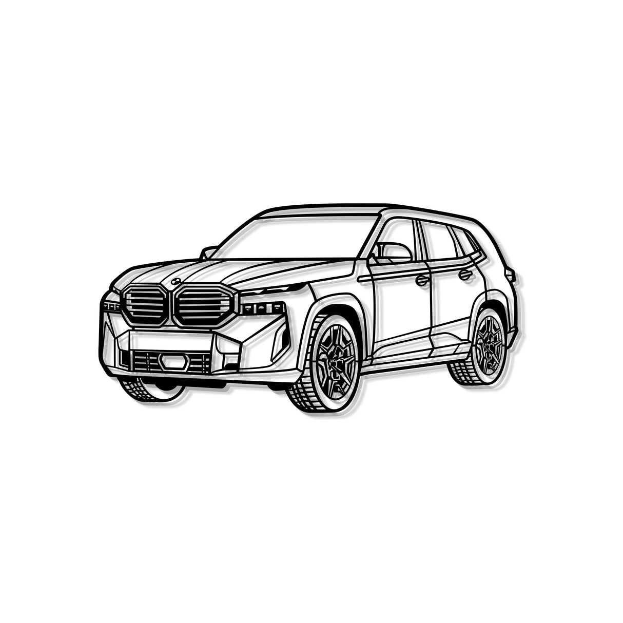 XM Perspective Metal Car Wall Art - MT1246