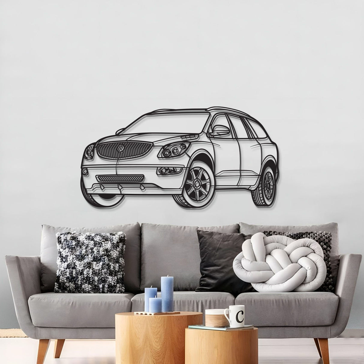 Enclave Perspective Metal Car Wall Art - MT1209