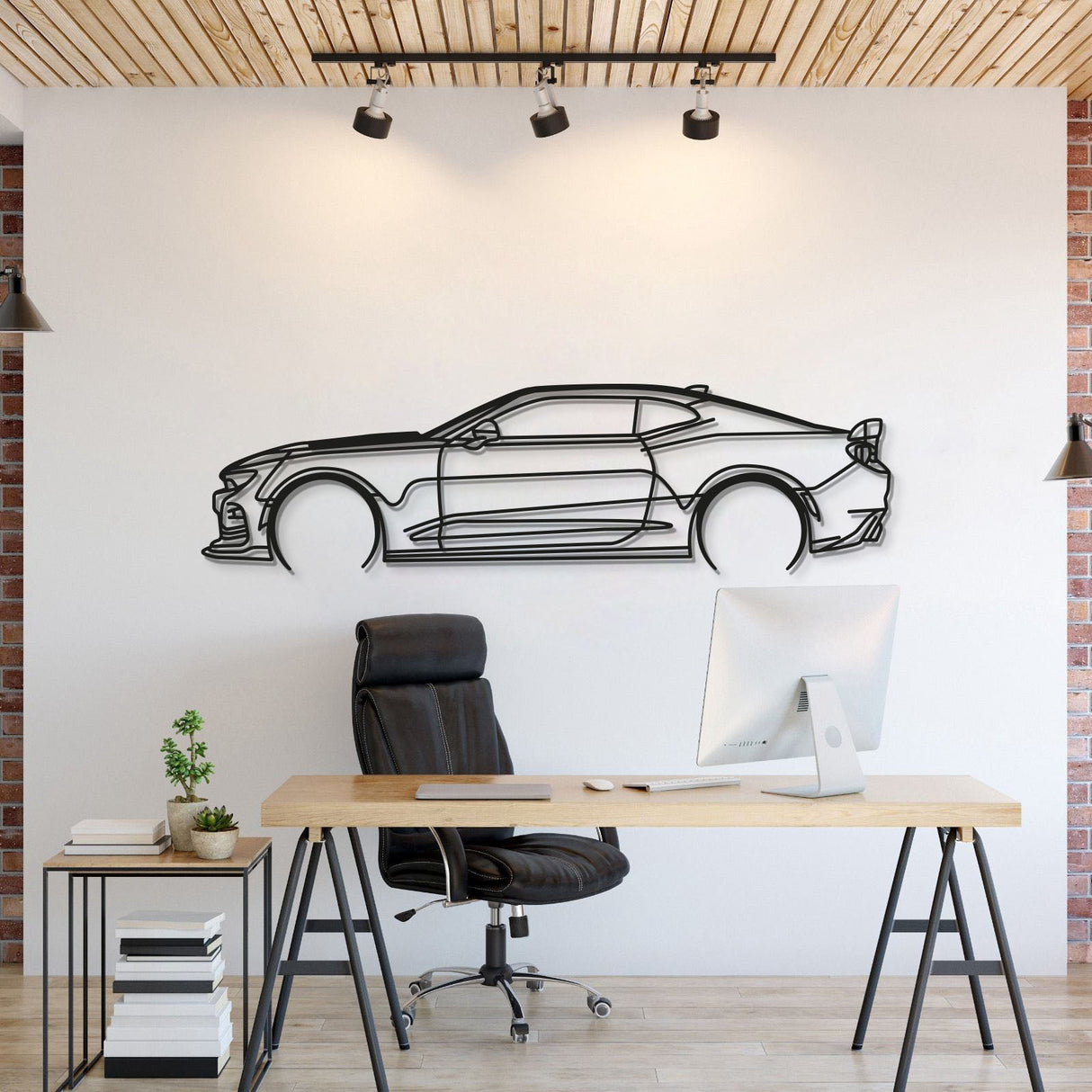 Camaro SS 1LE Detailed Metal Car Wall Art - MT0892