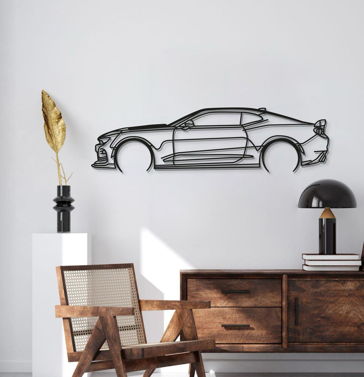 Camaro SS 1LE Detailed Metal Car Wall Art - MT0892