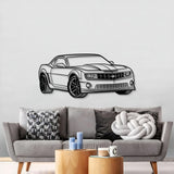 Camaro SS Perspective Metal Car Wall Art - MT0433