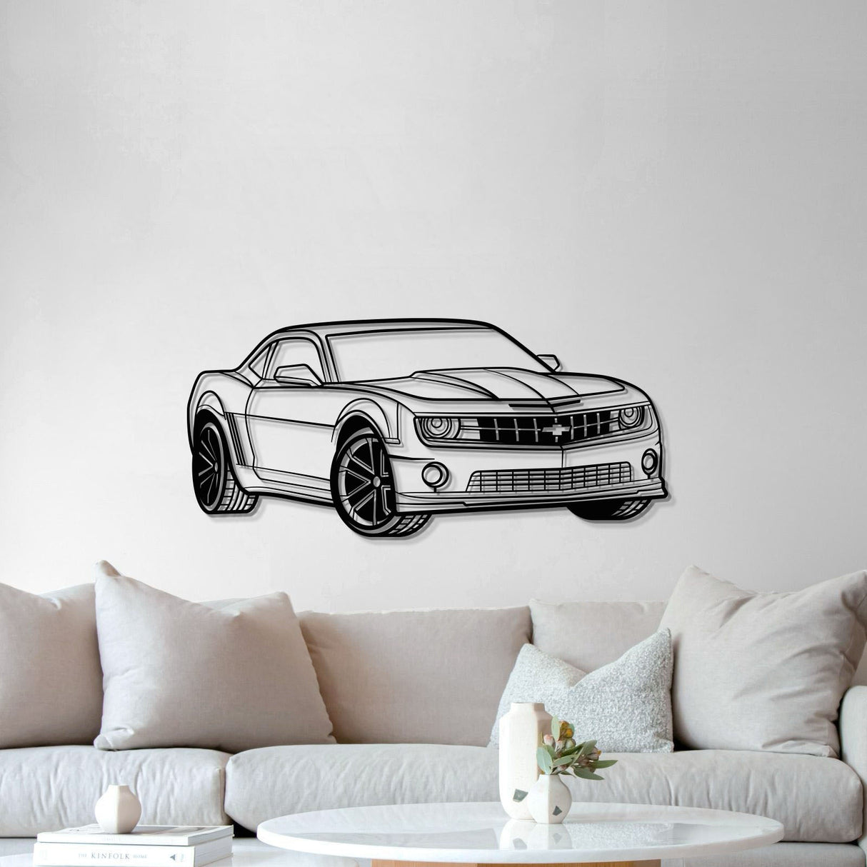 Camaro SS Perspective Metal Car Wall Art - MT0433