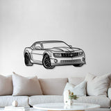 Camaro SS Perspective Metal Car Wall Art - MT0433