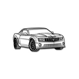 Camaro SS Perspective Metal Car Wall Art - MT0433