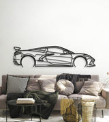 Corvette C8 HTC Metal Car Wall Art - MT0923