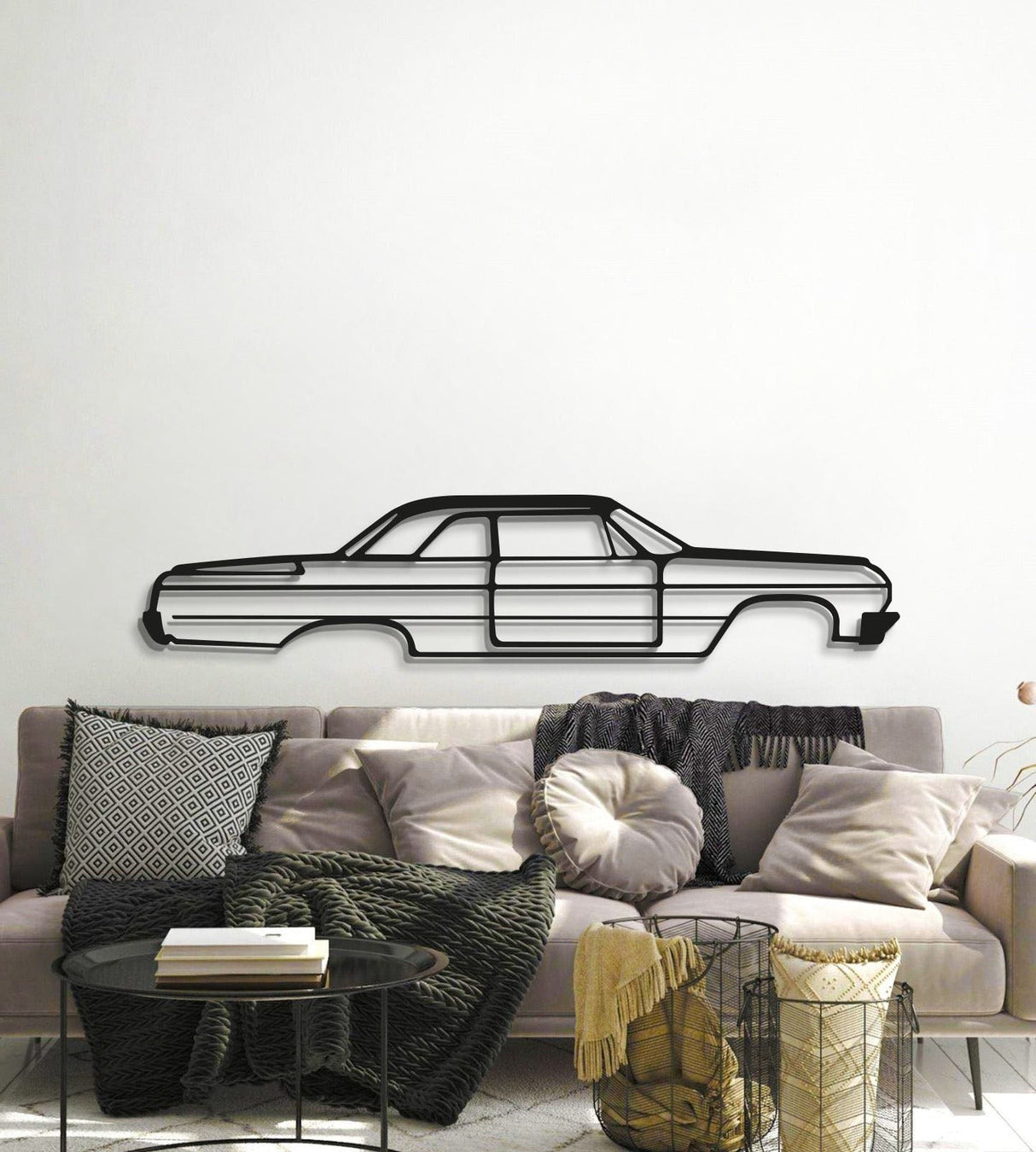 Impala Metal Car Wall Art - MT0993