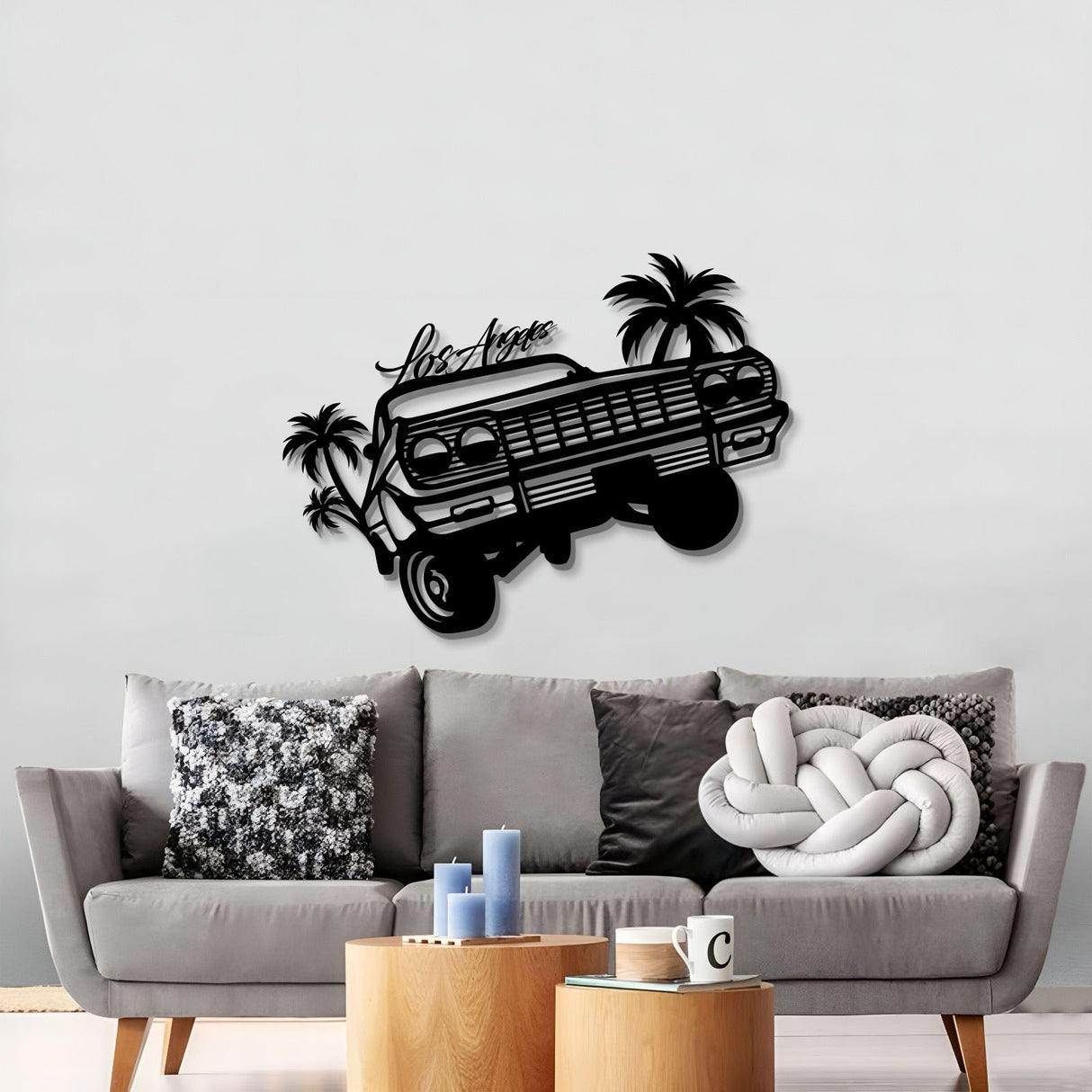 Impala Los Angeles Metal Car Wall Art - MT0992