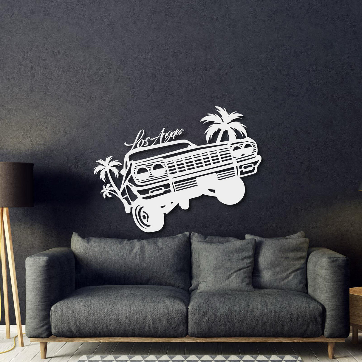 Impala Los Angeles Metal Car Wall Art - MT0992