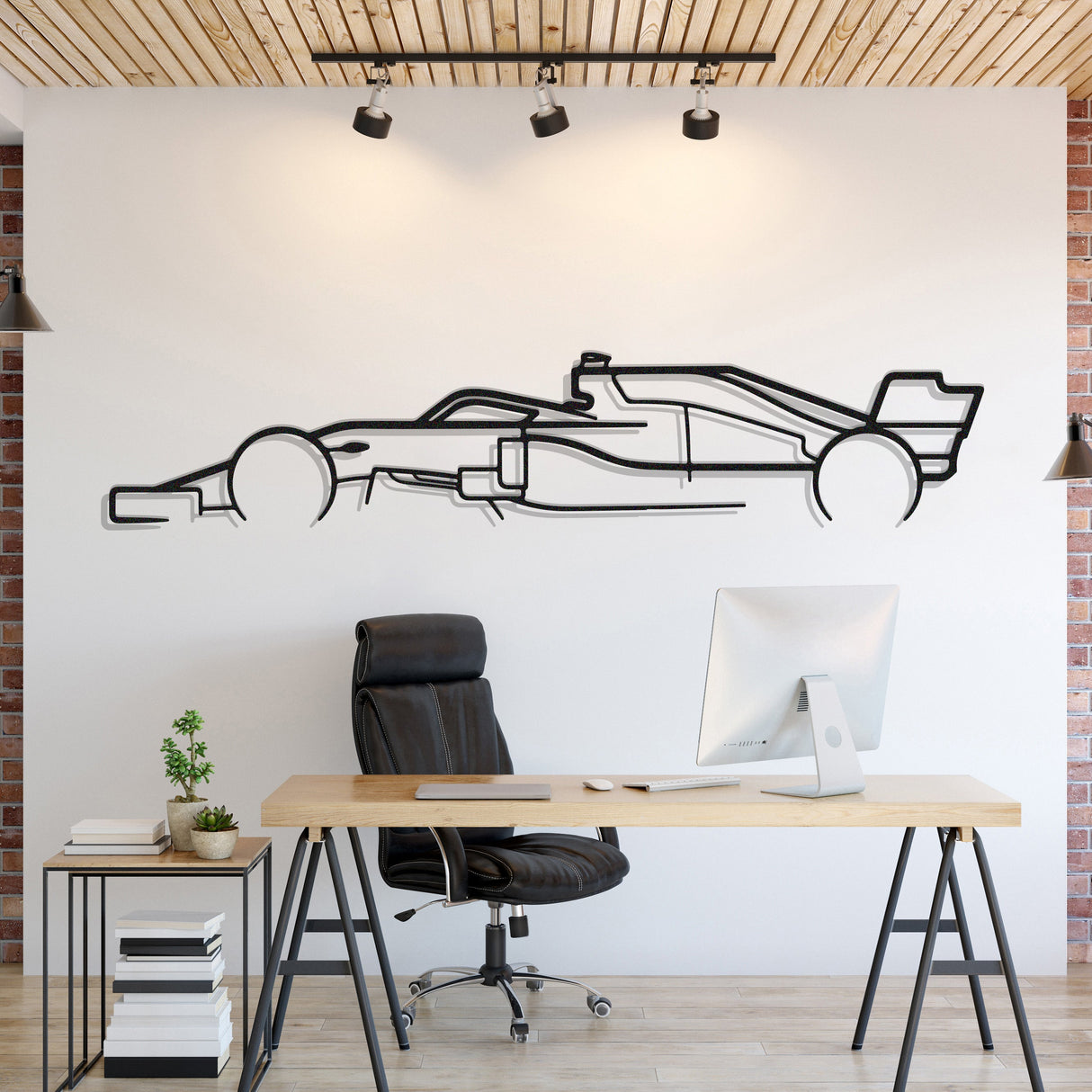 Formula1 F1 Metal Car Wall Art - MT0983