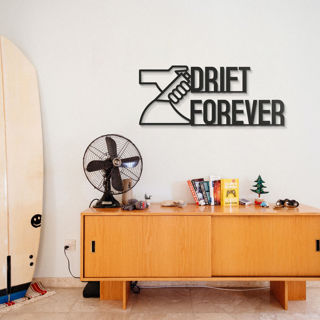 Drift Forever Metal Car Culture Wall Art - MT1232