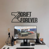 Drift Forever Metal Car Culture Wall Art - MT1232