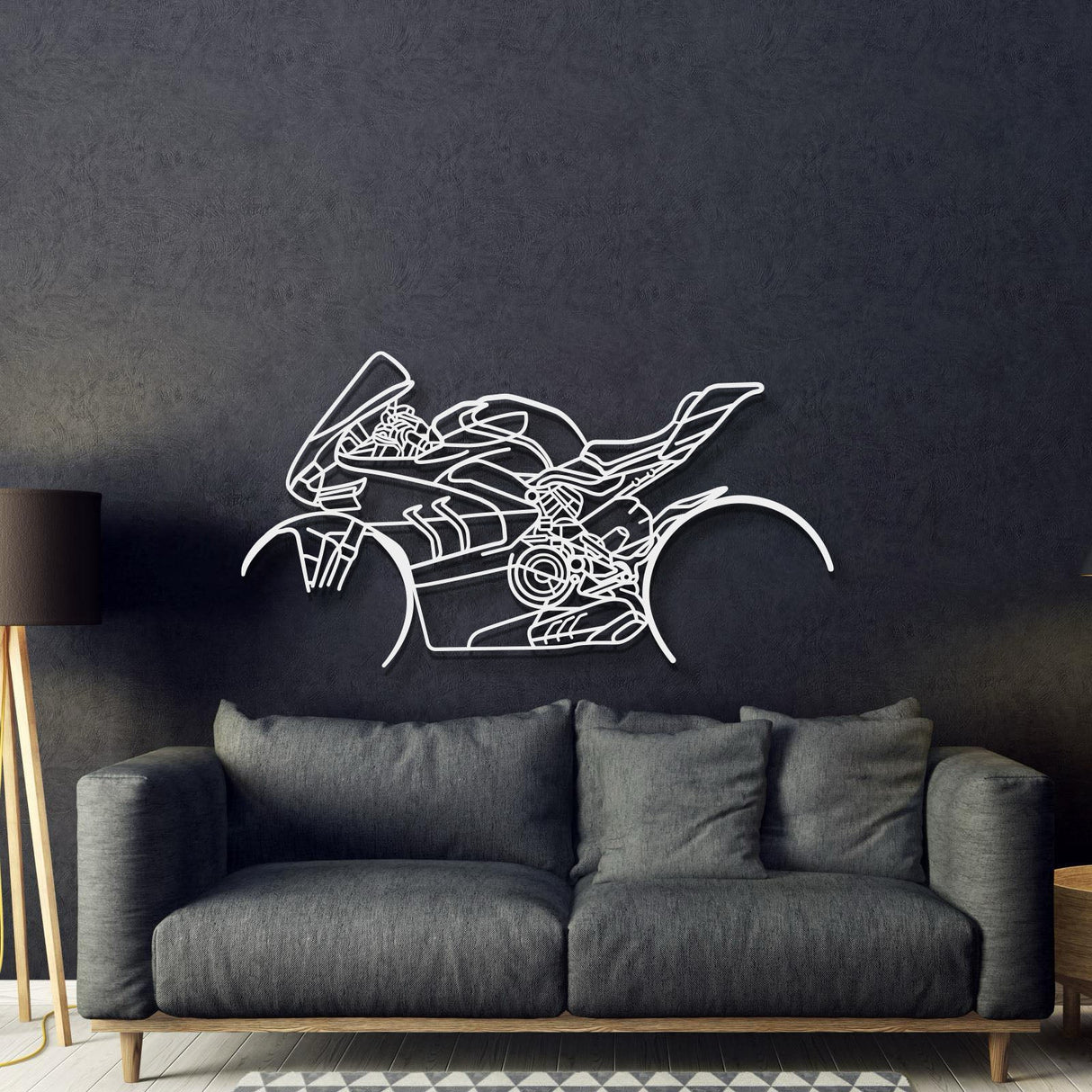 V4SP Metal Motorcycle Wall Art - MT1105