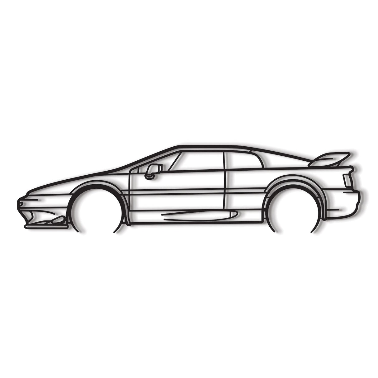 Esprit Turbo Detailed Metal Car Wall Art - MT964