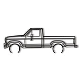 1986 F-150 XLT Metal Car Wall Art - MT0206