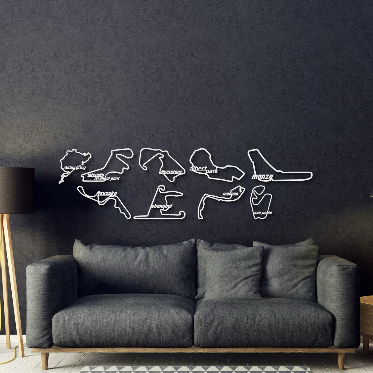 Formula 1 2022 Metal Circuit Collection Wall Art - MT0977