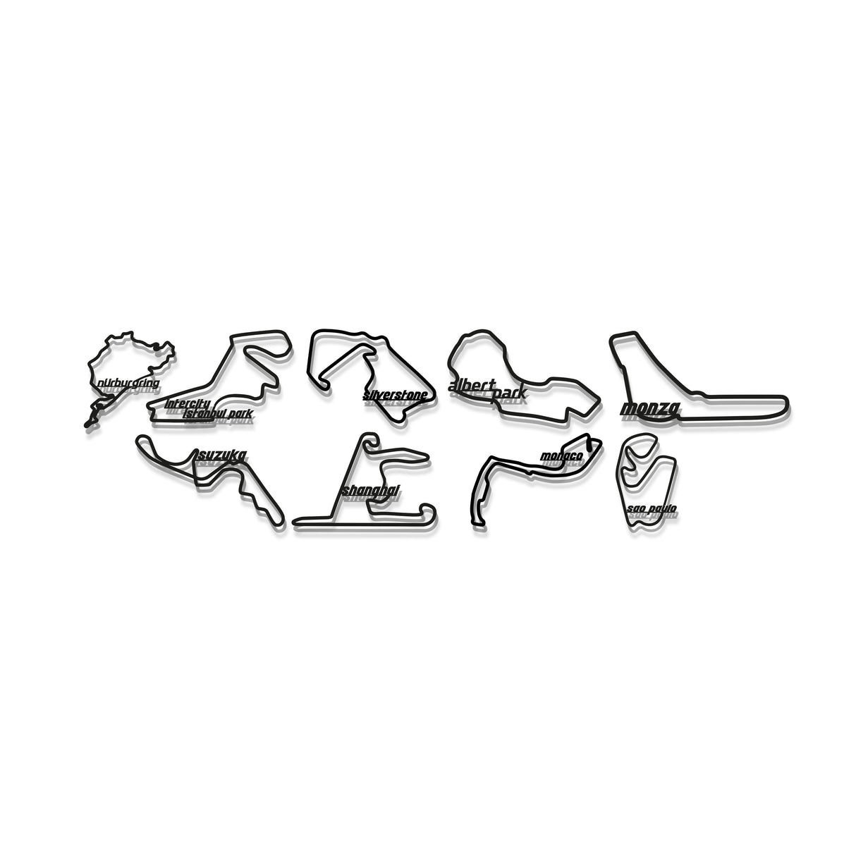 Formula 1 2022 Metal Circuit Collection Wall Art - MT0977