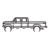 1976 F-350 Metal Car Wall Art - MT0171