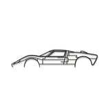 GT-40 Classic Metal Car Wall Art - MT0987