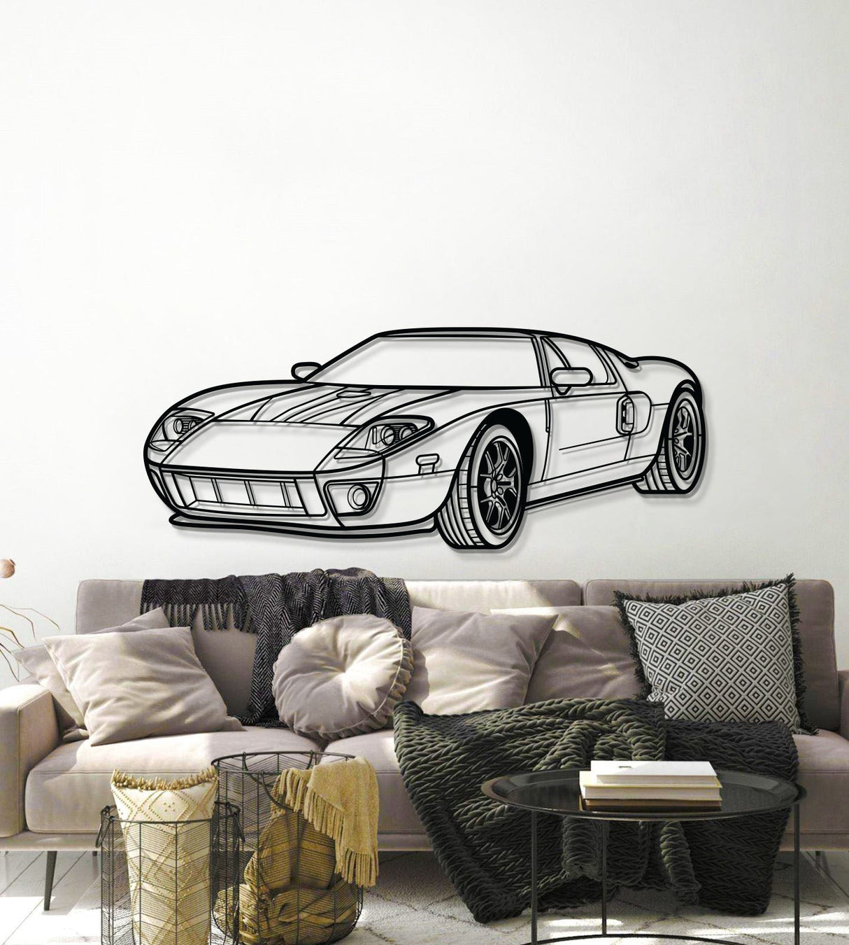 GT Perspective Metal Car Wall Art - MT1127