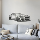 Mustang Shelby GT500 Perspective Metal Car Wall Art - MT0445