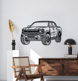 Raptor Perspective Metal Car Wall Art - MT0444