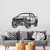 Raptor Perspective Metal Car Wall Art - MT0444