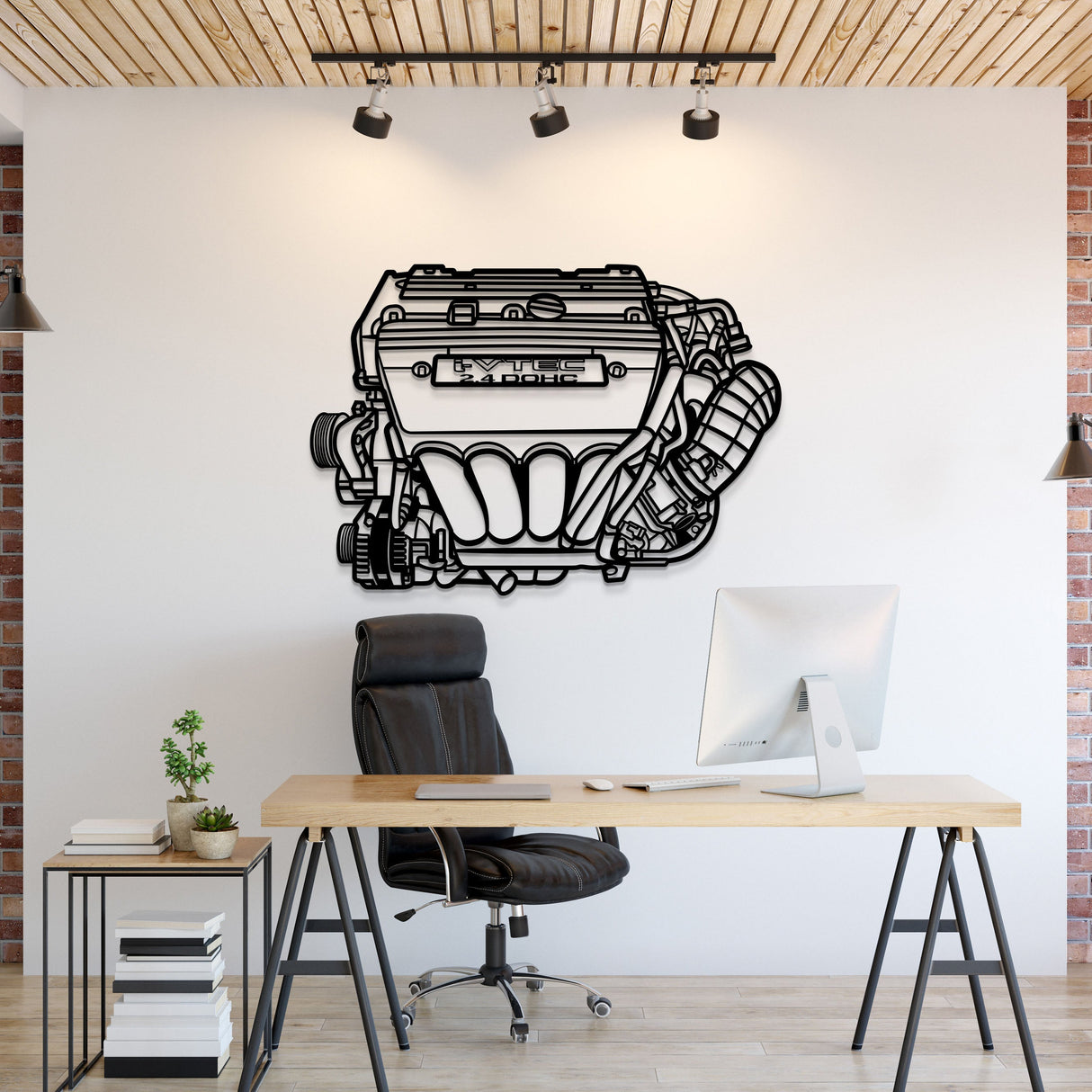 K24 Metal Engine Block Wall Art - MTEB-0005