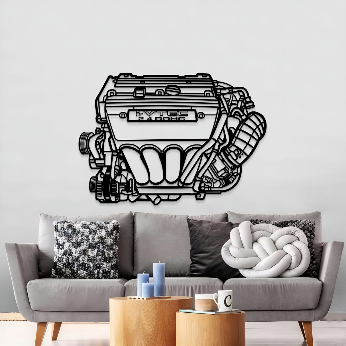 K24 Metal Engine Block Wall Art - MTEB-0005