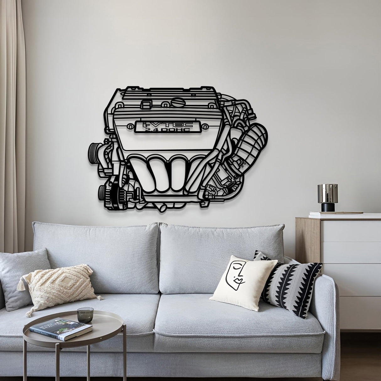 K24 Metal Engine Block Wall Art - MTEB-0005