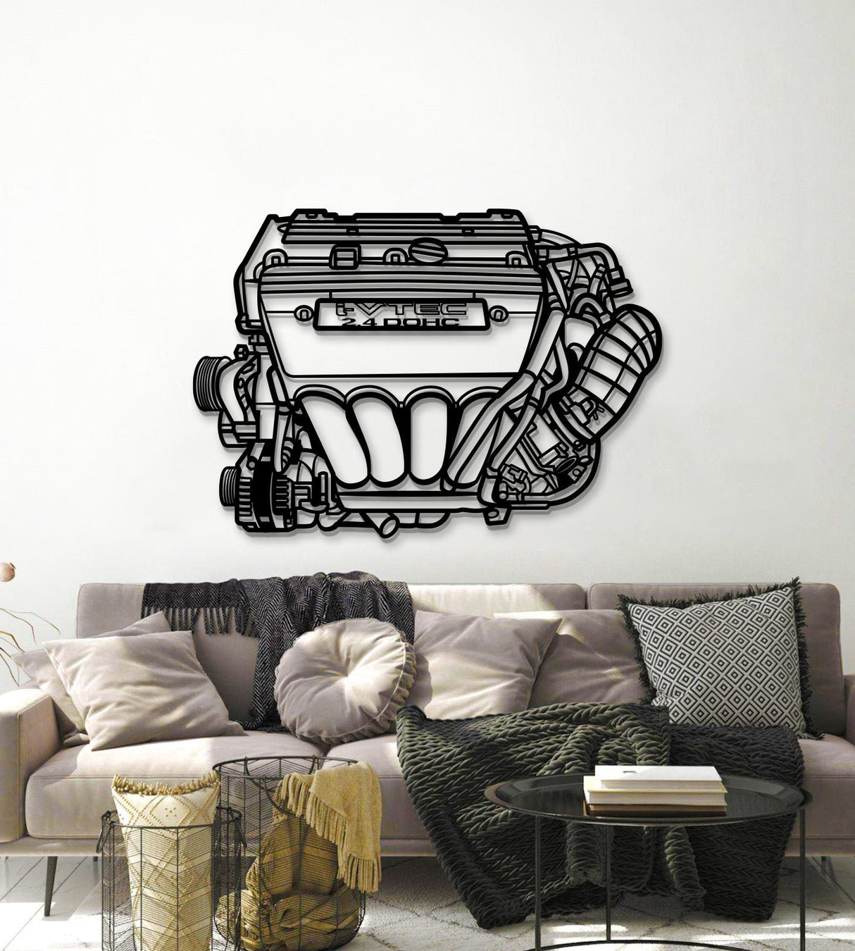 K24 Metal Engine Block Wall Art - MTEB-0005