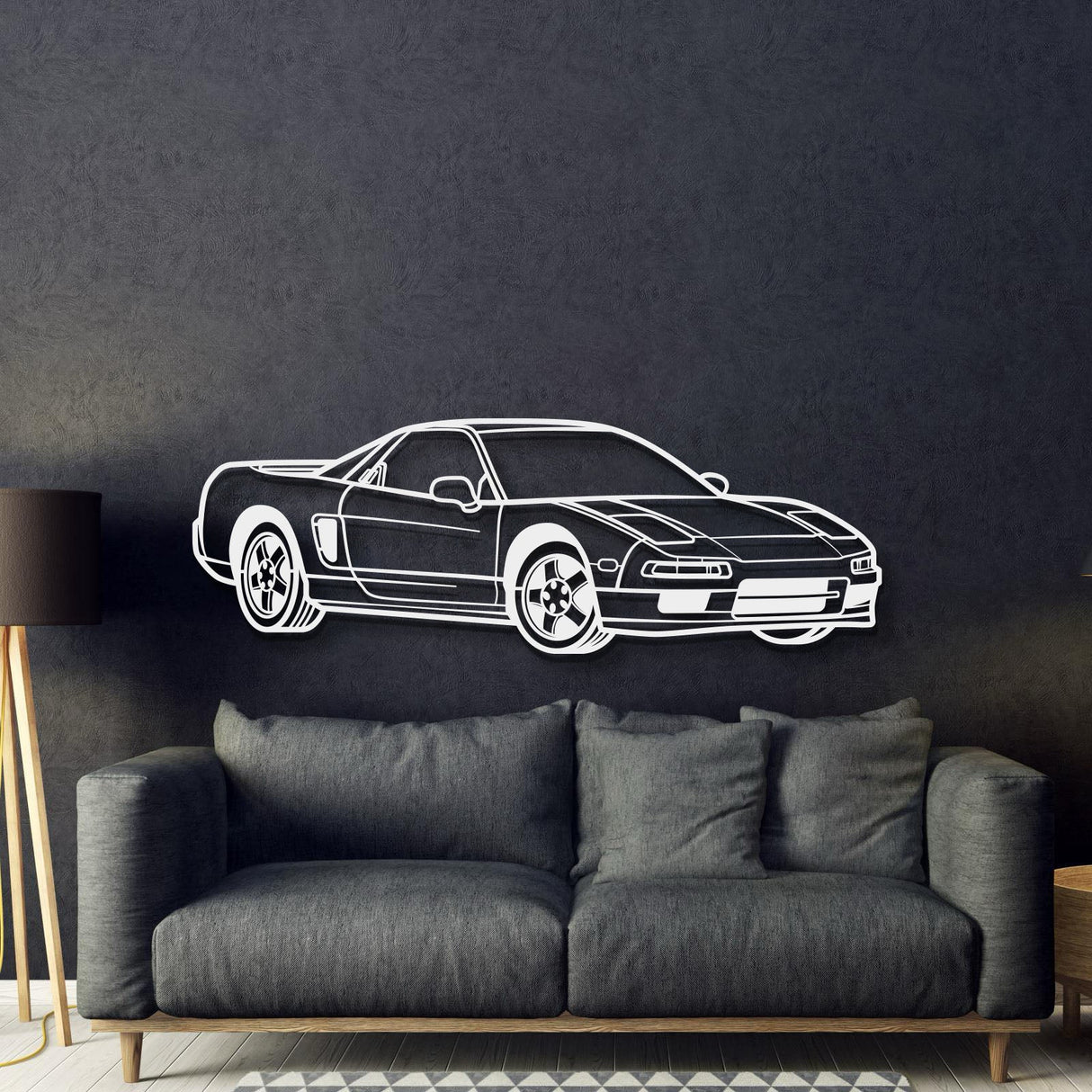 NSX Perspective Metal Car Wall Art - MT1128