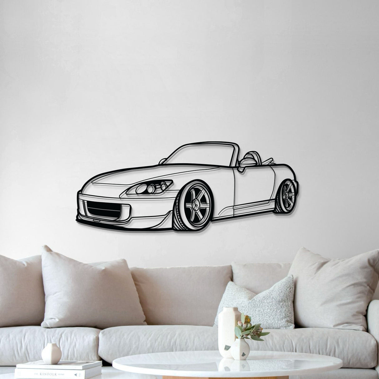 S2000 Perspective Metal Car Wall Art - MT1134