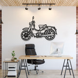 Super Cub Metal Motorcycle Wall Art - MT1399