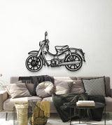 Super Cub Metal Motorcycle Wall Art - MT1399