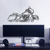 Harley Davidson Street Glide Metal Motorcycle  Silhouette Wall Art - MT1094