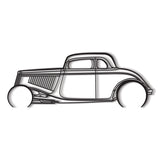 1934 Highboy Detailed Metal Car Wall Art - MT0018