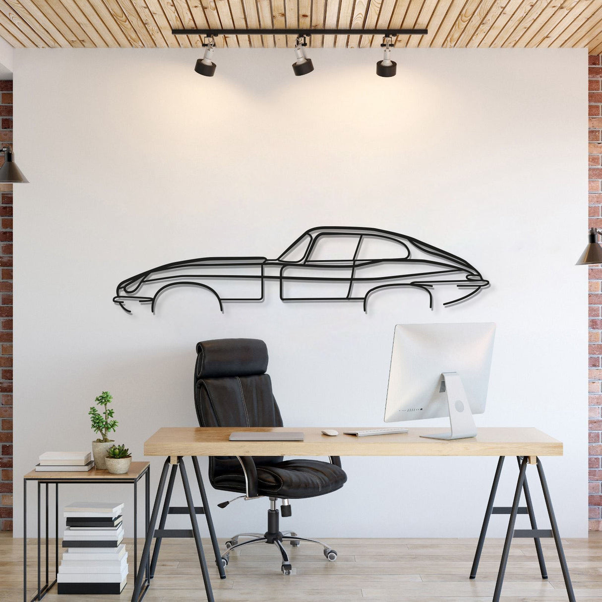 E-Type Classic Metal Car Wall Art - MT0931