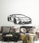 Aventador Perspective Metal Car Wall Art - MT0448