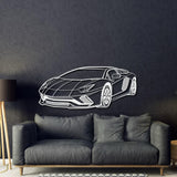 Aventador Perspective Metal Car Wall Art - MT0448