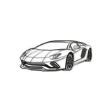 Aventador Perspective Metal Car Wall Art - MT0448