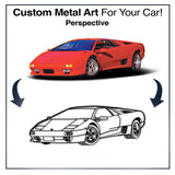 Your Personalized Perspective Car Metal Wall Art - MT1116