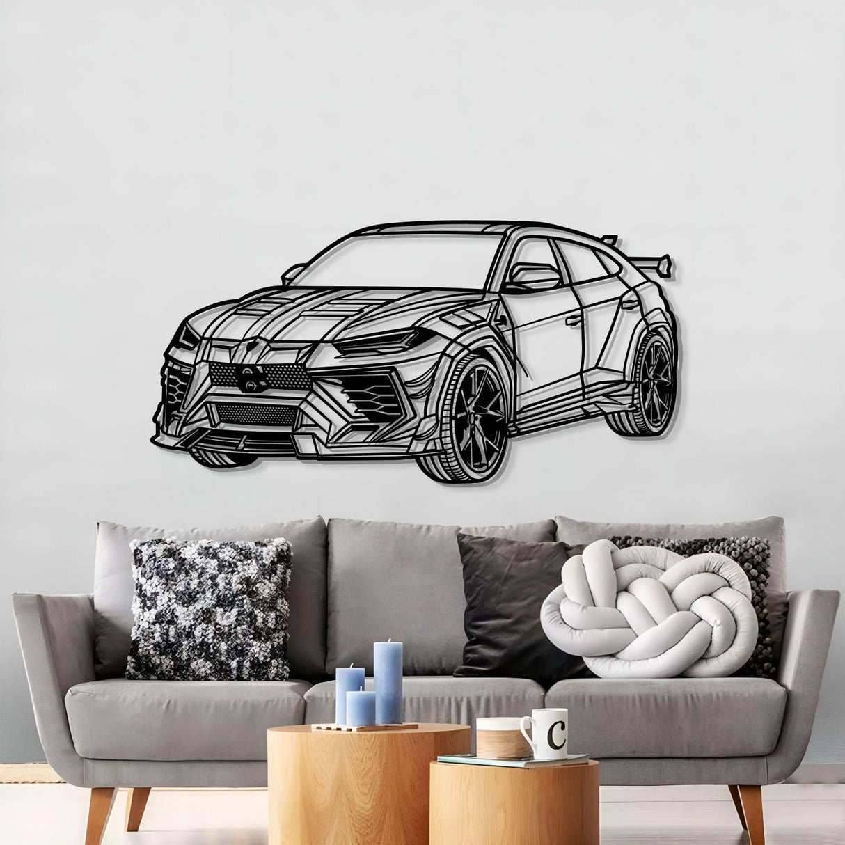 Urus Mansory Perspective Metal Car Wall Art - MT1280