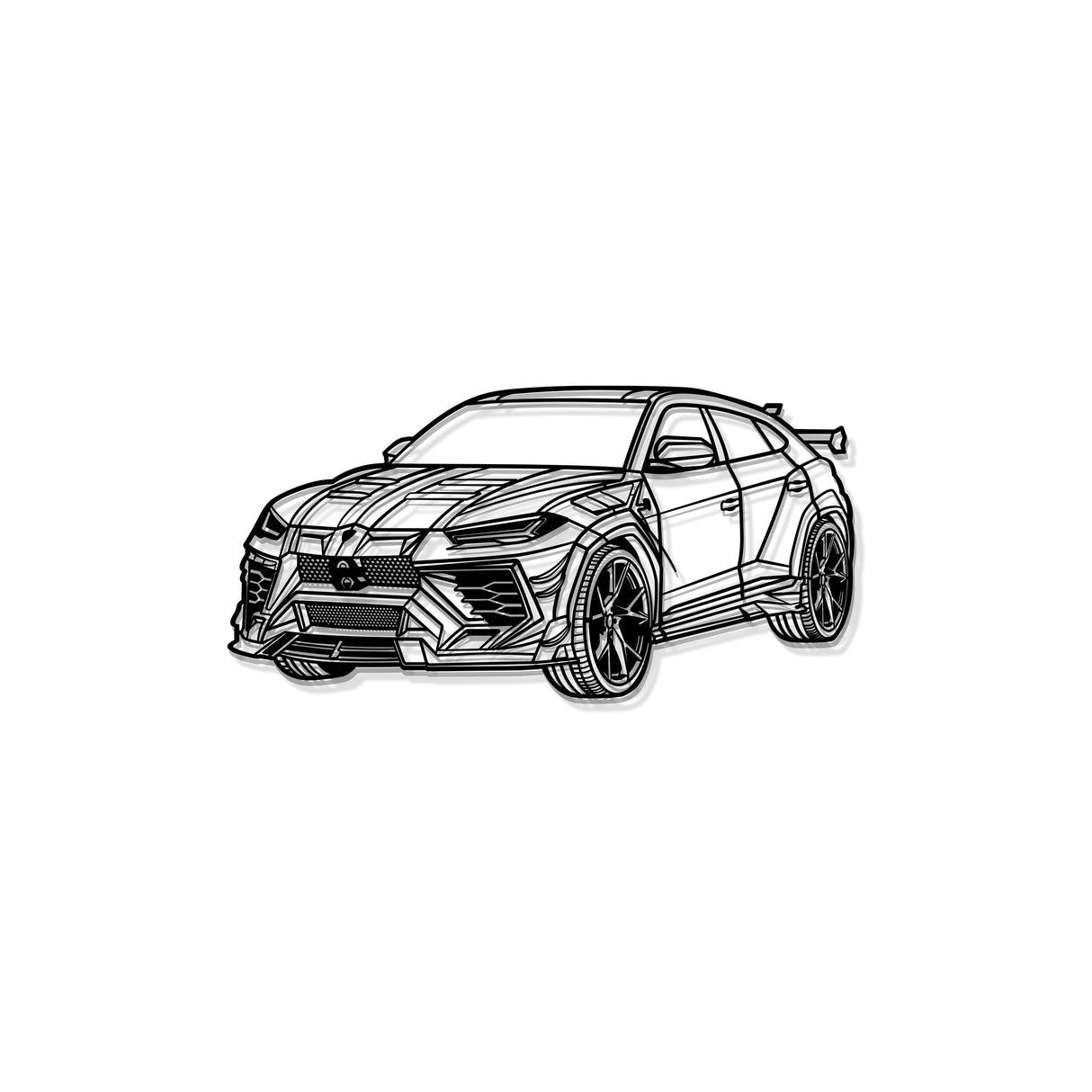 Urus Mansory Perspective Metal Car Wall Art - MT1280