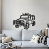 Defender 110 Perspective Metal Car Wall Art - MT0449